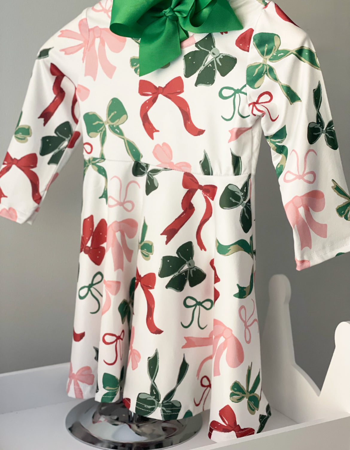 Christmas Bow Dress Classic Tots Christmas Bow Dress Classic Tots