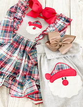 Load image into Gallery viewer, Christmas Plaid Santa Dress
