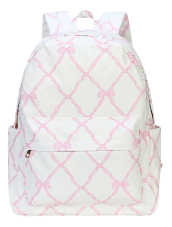 Bow Printed Backpack