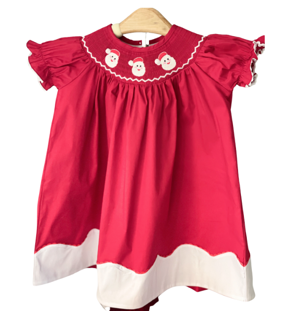 Smocked Santa Dress