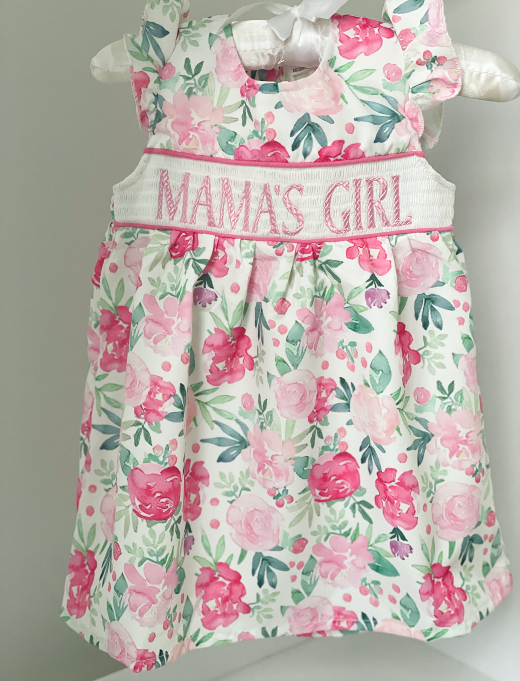 Smocked Floral Mama's Girl Dress