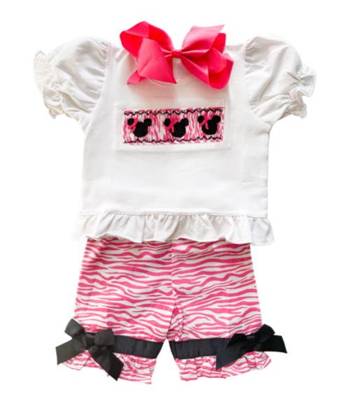 Minnie Smocked Set