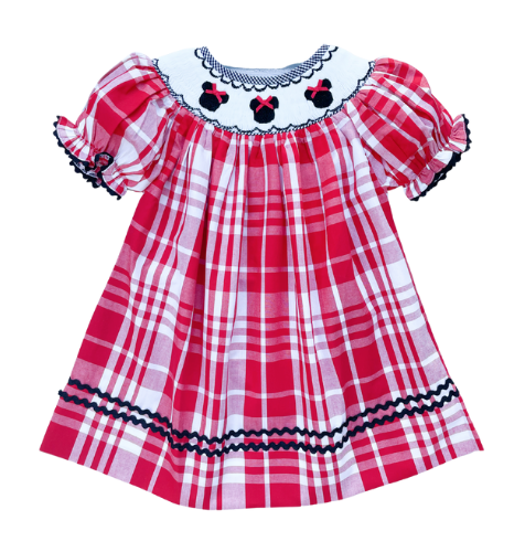 Plaid Minnie Smocked Dress – Classic Tots