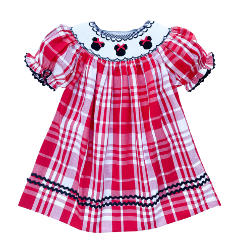 Plaid Minnie Smocked Dress – Classic Tots
