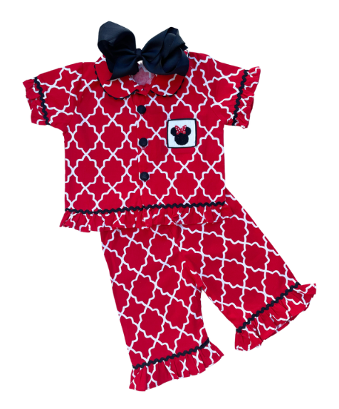 Minnie Smocked Pajamas