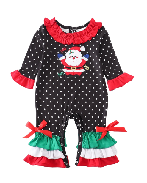 Ruffled Santa Romper