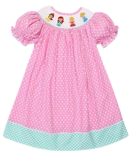 princess smocked dress Princess Smocked Dress – Classic Tots