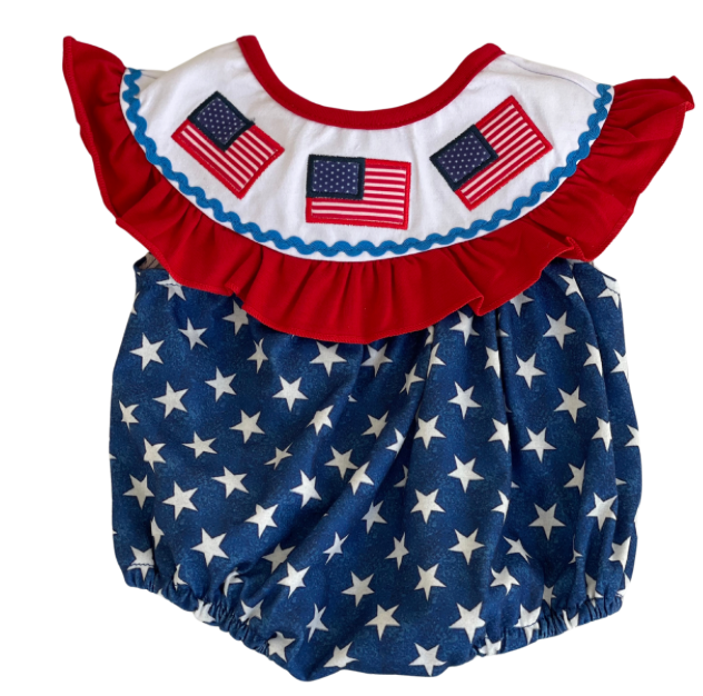 Stars and Stripes Ruffled Bubble